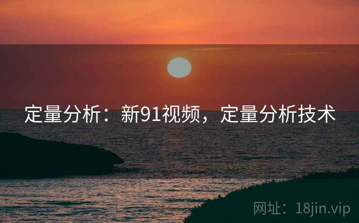 定量分析：新91视频，定量分析技术