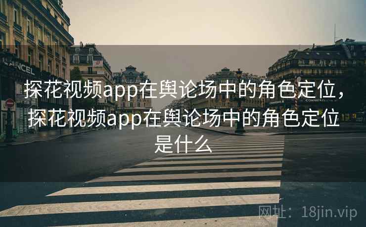 探花视频app在舆论场中的角色定位，探花视频app在舆论场中的角色定位是什么