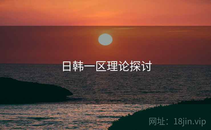 日韩一区理论探讨