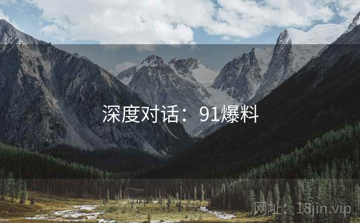 深度对话：91爆料