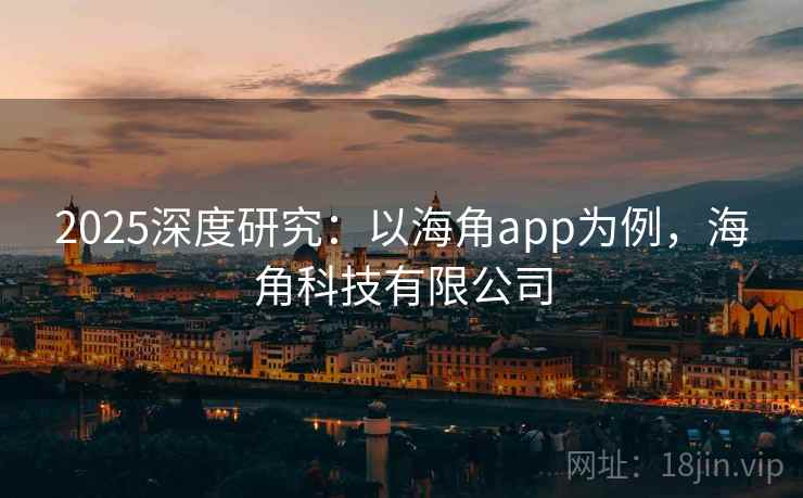 2025深度研究：以海角app为例，海角科技有限公司