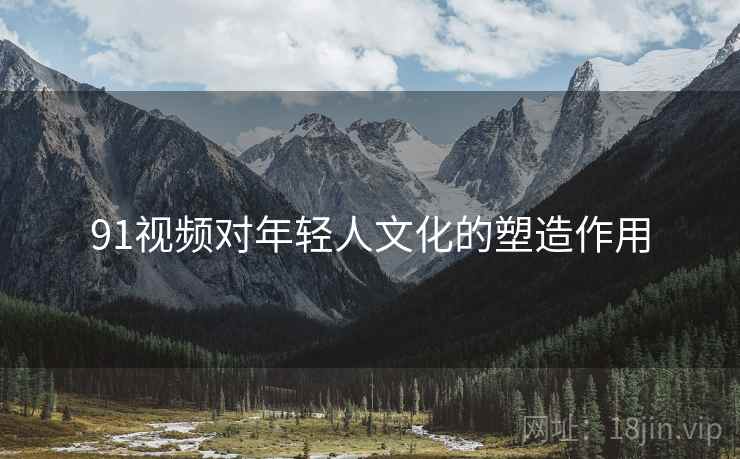 91视频对年轻人文化的塑造作用