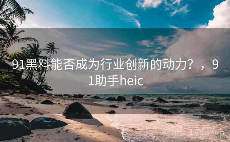 91黑料能否成为行业创新的动力？，91助手heic